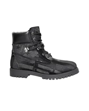 Black Pony Utility Boots