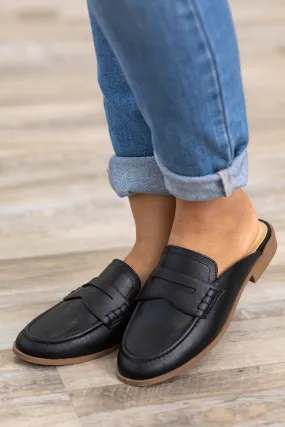 Black Slip On Loafers