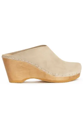 Chalk Suede New School Wedge