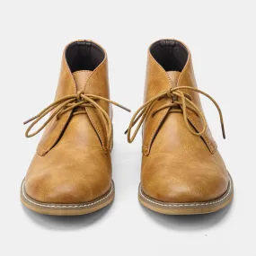 Color Brushed Large Size Desert Boots Men