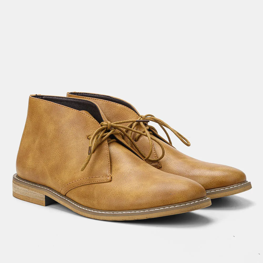 Color Brushed Large Size Desert Boots Men