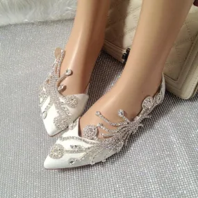 Designer Flat Pointed Tassel American Style Wedding Shoes