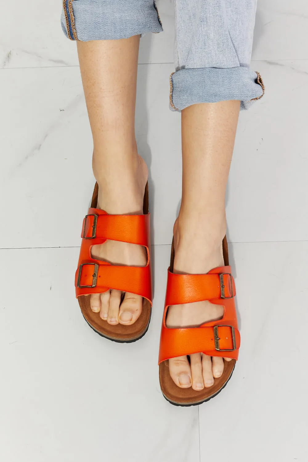 Double Banded Slide Sandals