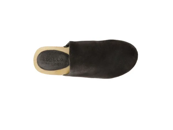 EM TAUPE SUEDE CLOGS