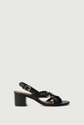 FLORENTINE BLACK SANDALS