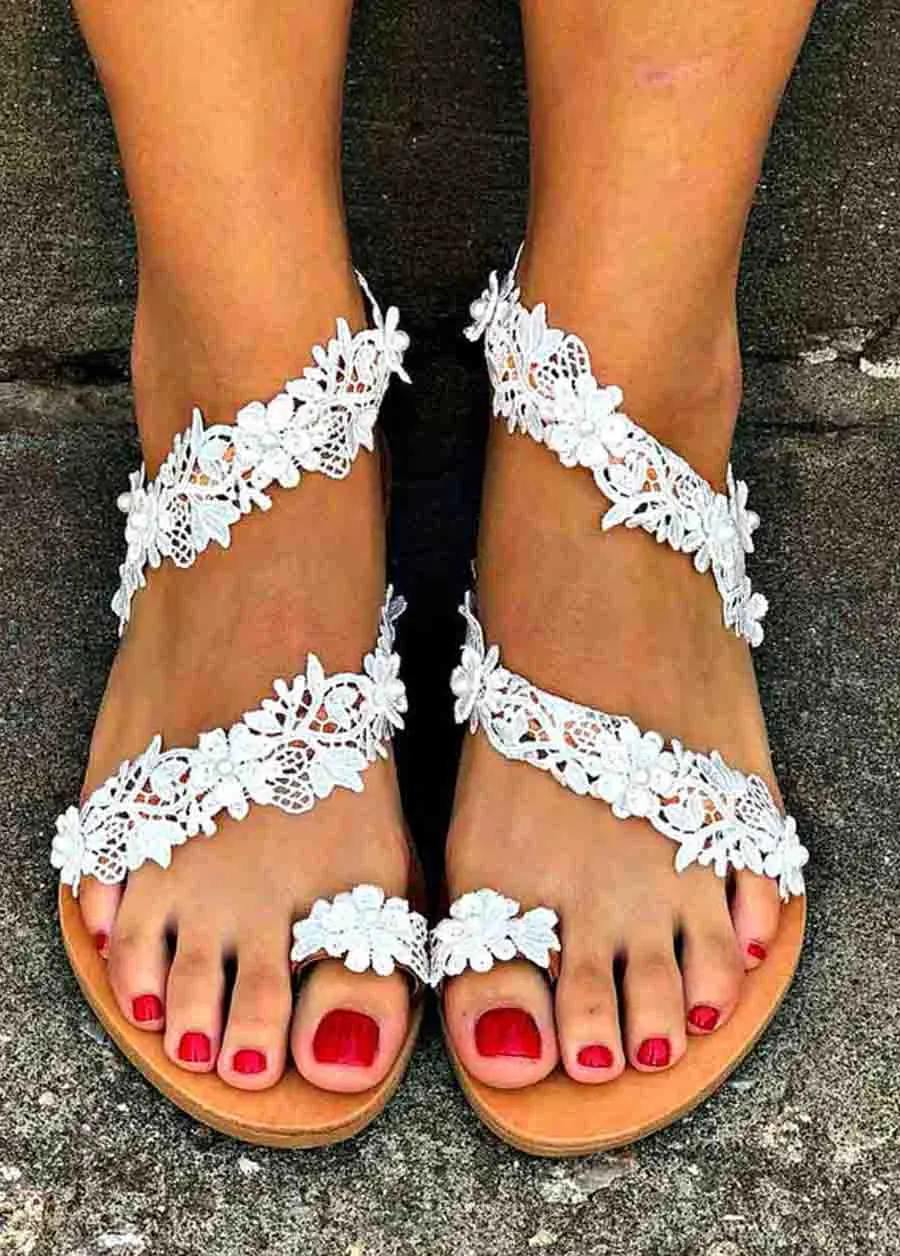 Flower Decorative Summer Sandals