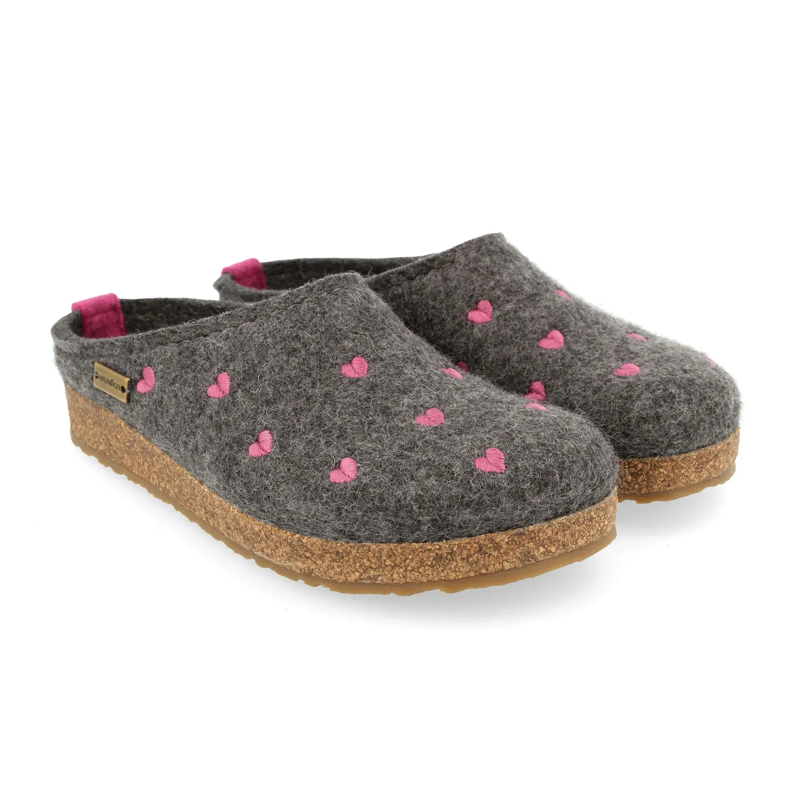 Haflinger Cuoricini Clog (Women) - Grey