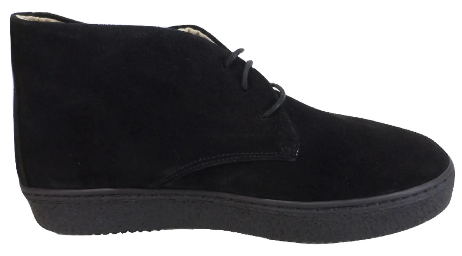 Ikon Original Mens Black Ikonik Suede Desert Boot