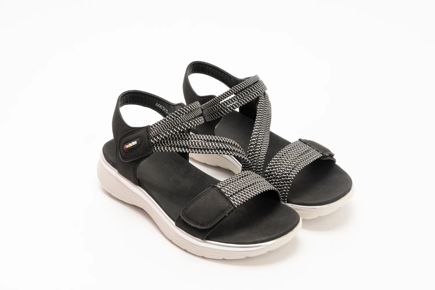 IVACHY Women's Sporty Comfort Sandals with Adjustable Velcro Straps - Cushioned Footbed, A68305