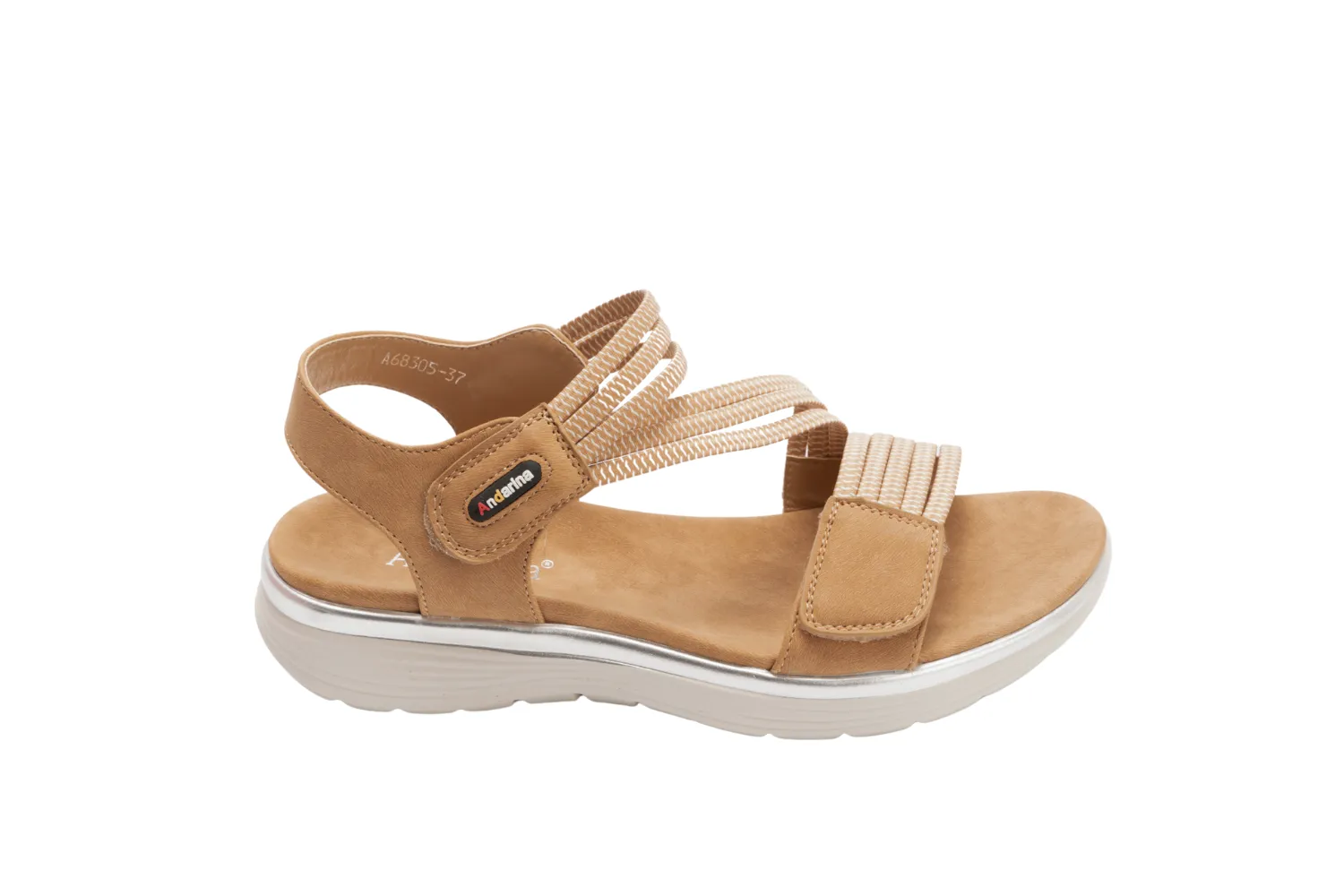 IVACHY Women's Sporty Comfort Sandals with Adjustable Velcro Straps - Cushioned Footbed, A68305