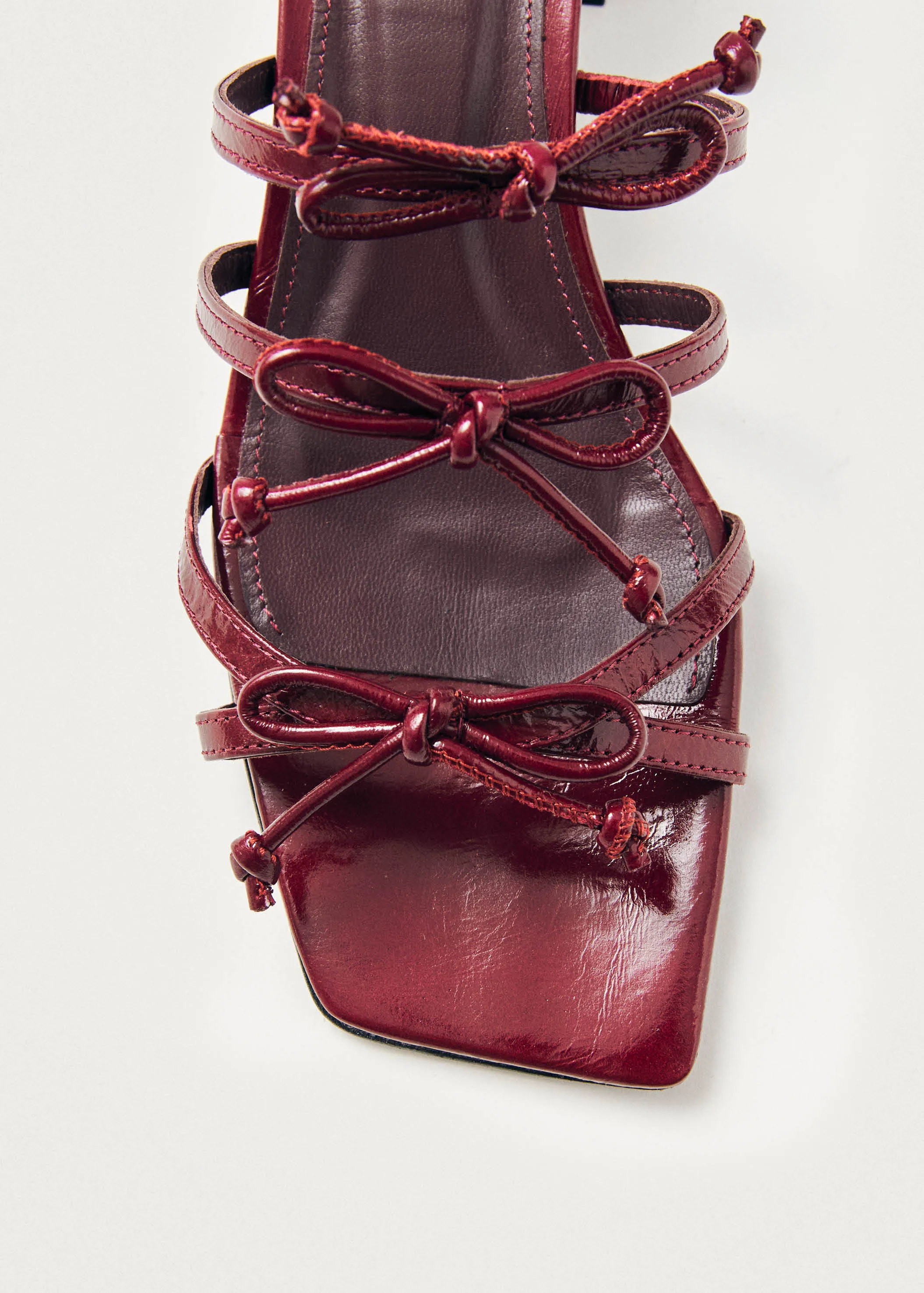 Luzelle Onix Burgundy Leather Sandals