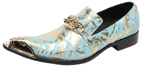 Men's Buckle Metal Tip Western Loafers