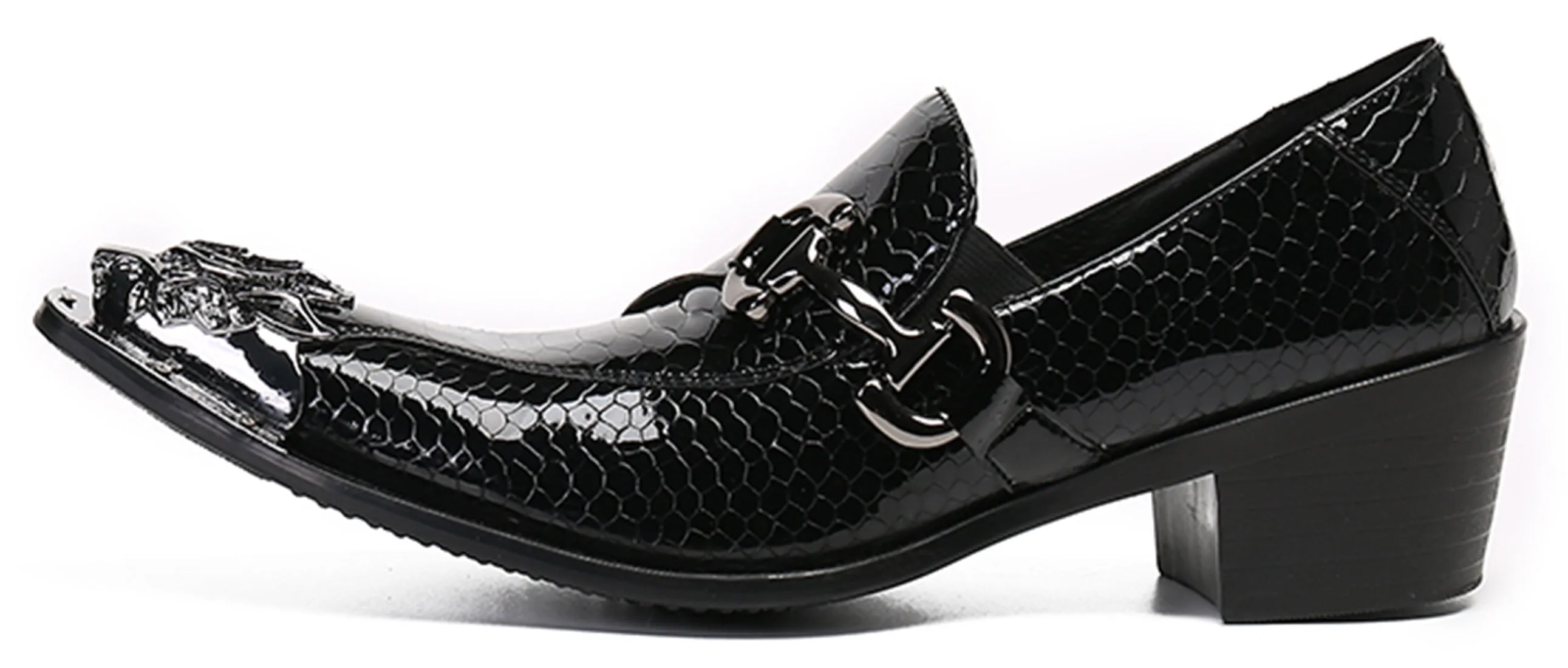 Men's Lion Metal Tip Western Loafers