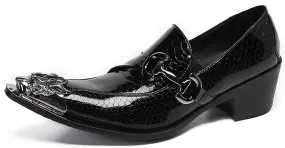 Men's Lion Metal Tip Western Loafers