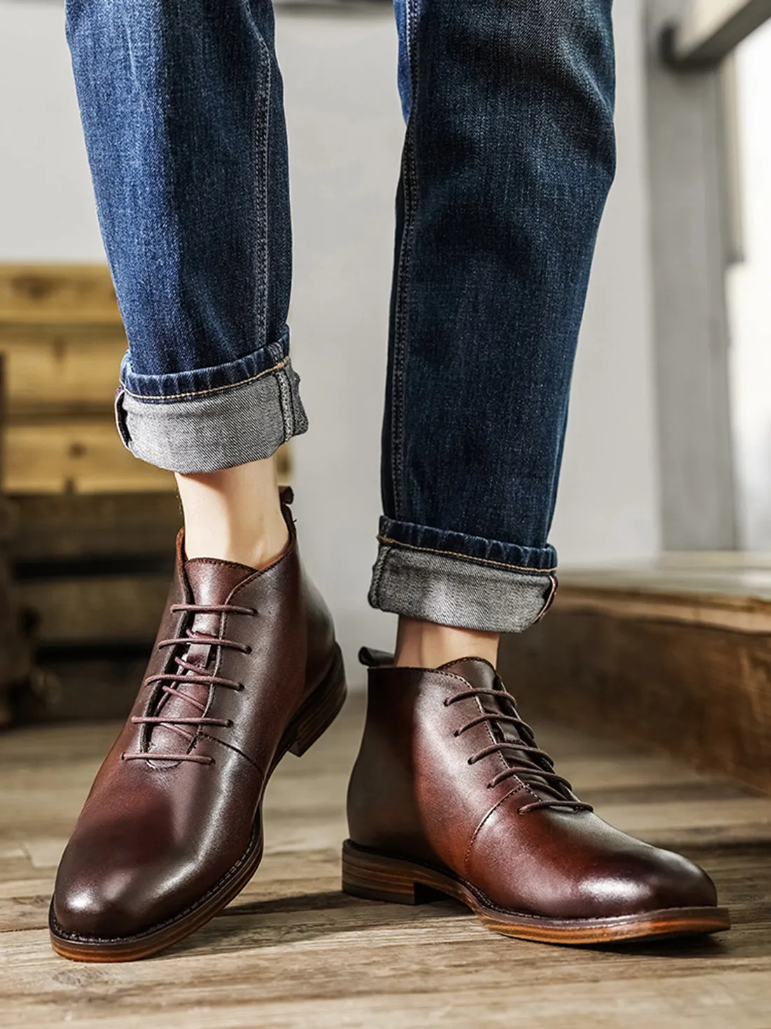 Men's Plain Chukka Ankle Boots