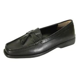 PEERAGE Sonya Women's Wide Width Leather Loafers