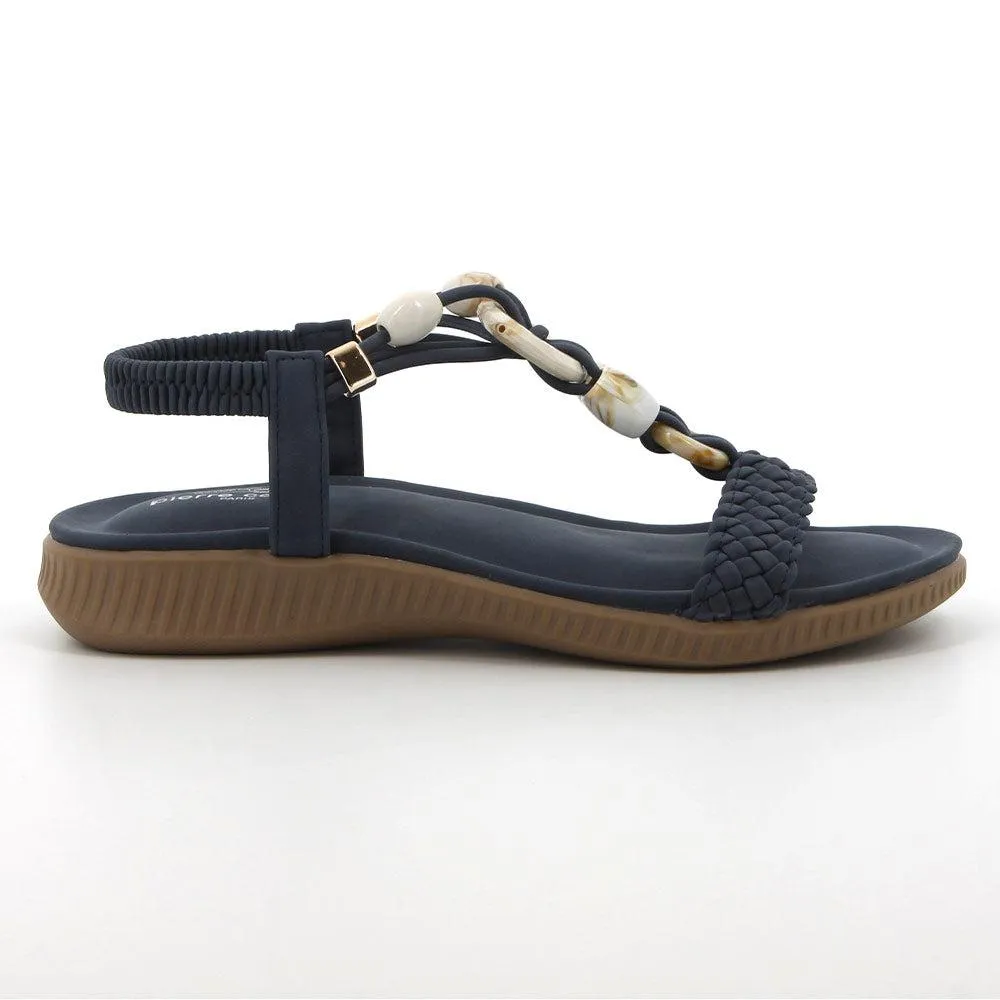 Pierre Cardin Skyla Trimmed Sandal - Denim Blue