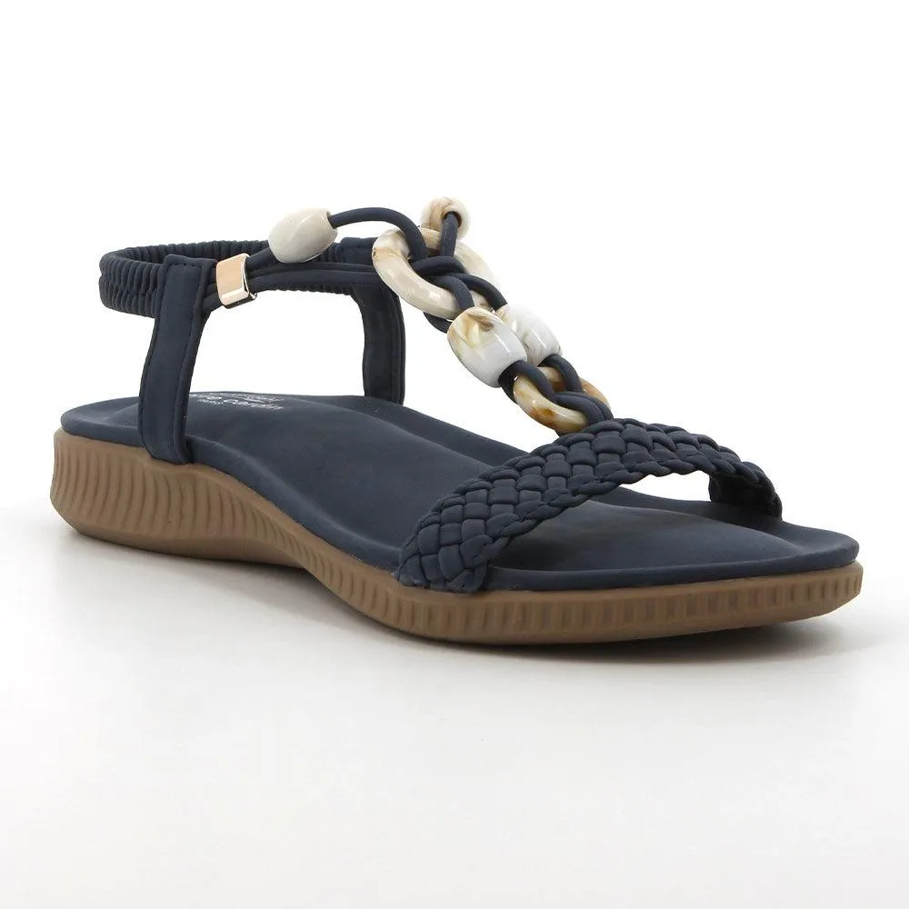 Pierre Cardin Skyla Trimmed Sandal - Denim Blue