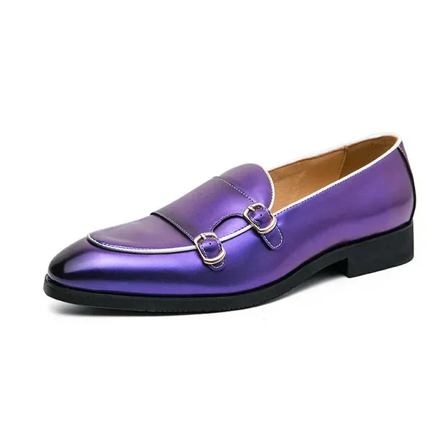 Solid Clean Genuine Leather Slip-On Loafers