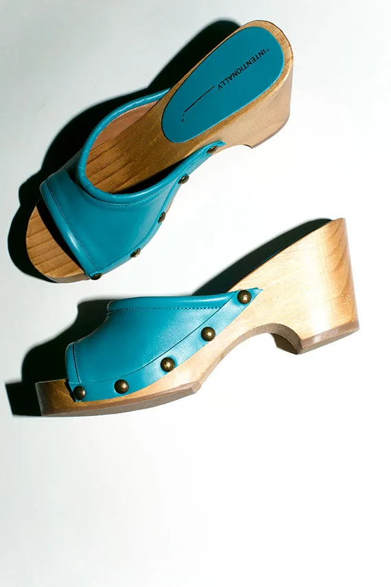 Turquoise Beatrice Clog