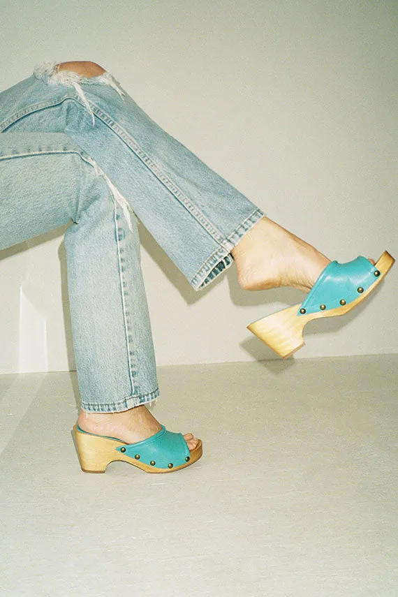 Turquoise Beatrice Clog