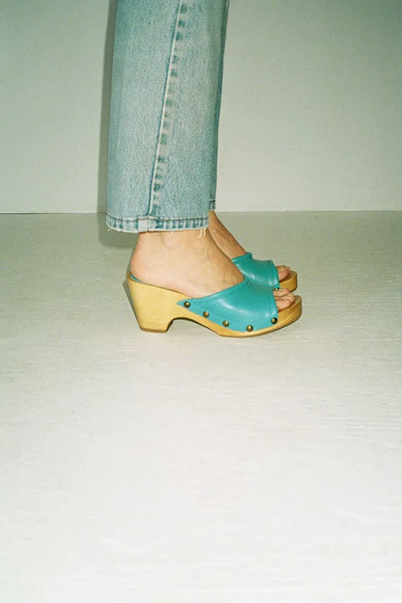 Turquoise Beatrice Clog