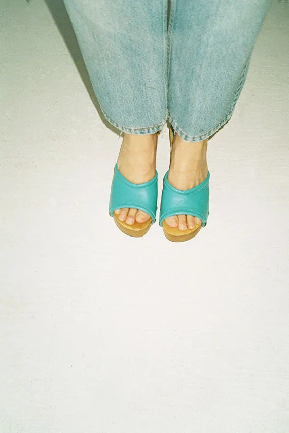 Turquoise Beatrice Clog