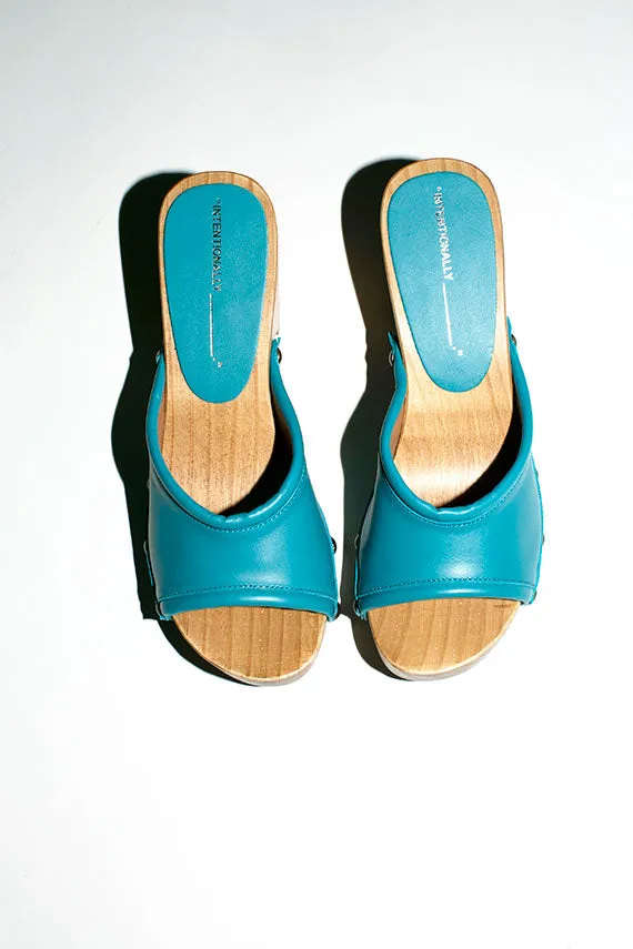 Turquoise Beatrice Clog